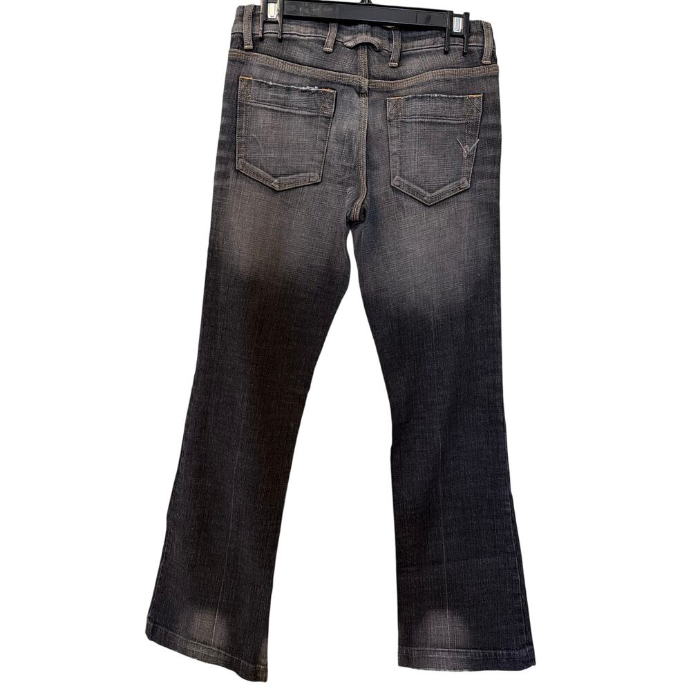 Citizens of Humanity Gray Black Jeans Women's 28 Wide Leg Flare Streetwear Punk